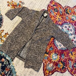 Zara Black and White Patterned Coat